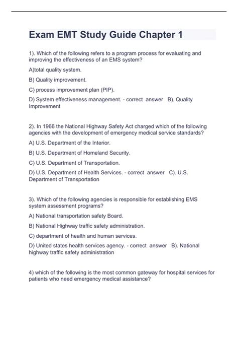 emt study guide online PDF