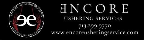 encore ushering service