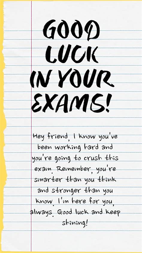 encouragement for final exams
