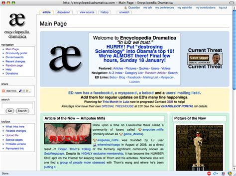 encyclopedia dramatica site