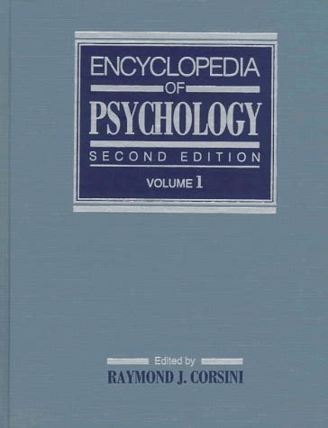 encyclopedia of psychology volume 1 corsini encyclopedia of psychology and behavioral science Epub