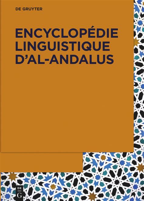 encyclopedie linguistique dal andalus diachroniques panchroniques Epub