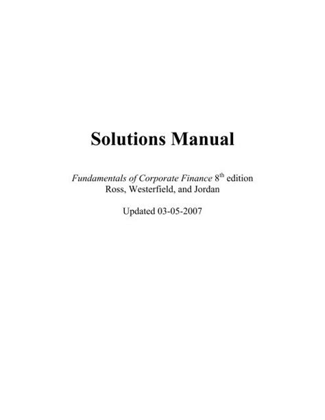 end of chapter solutions ipfw Doc