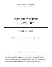 end of course geometry eoc geometry virginia Reader