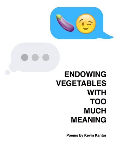 endowing vegetables with too much meaning Doc