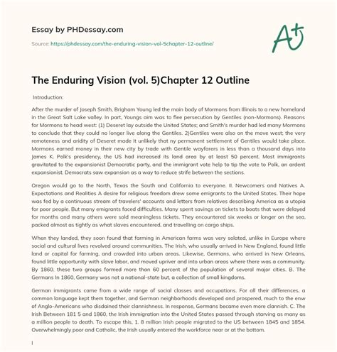 enduring vision chapter outlines PDF