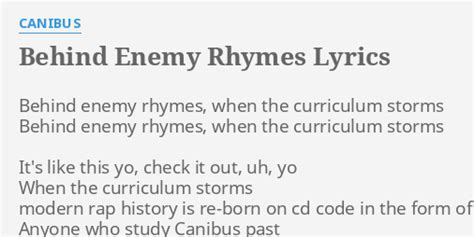 enemy rhymes