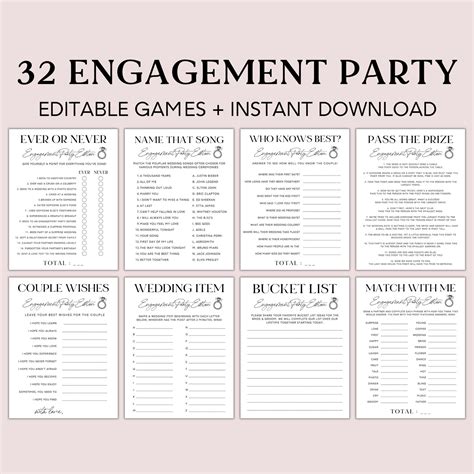 engagement party games