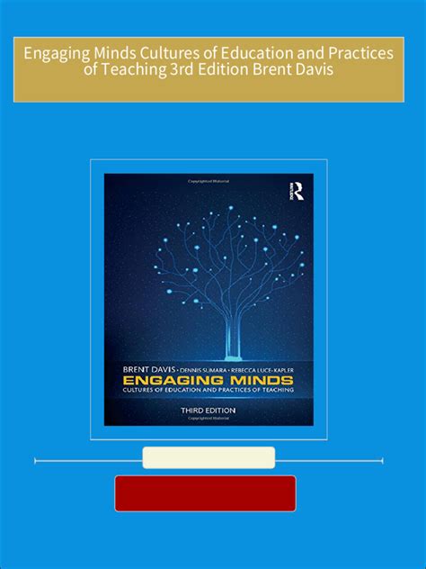 engaging minds cultures of education and practices of teaching PDF