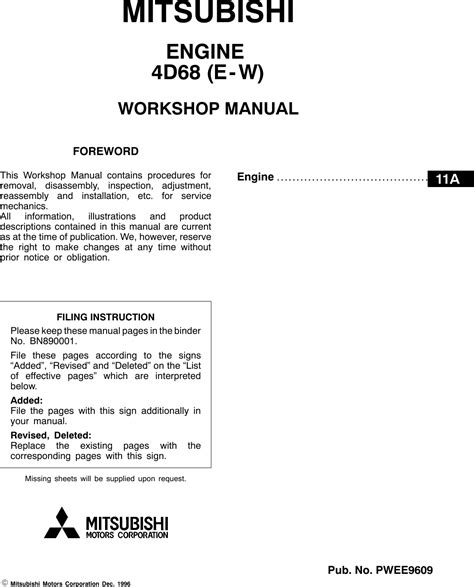 engine workshop manual 4d6 e w Reader