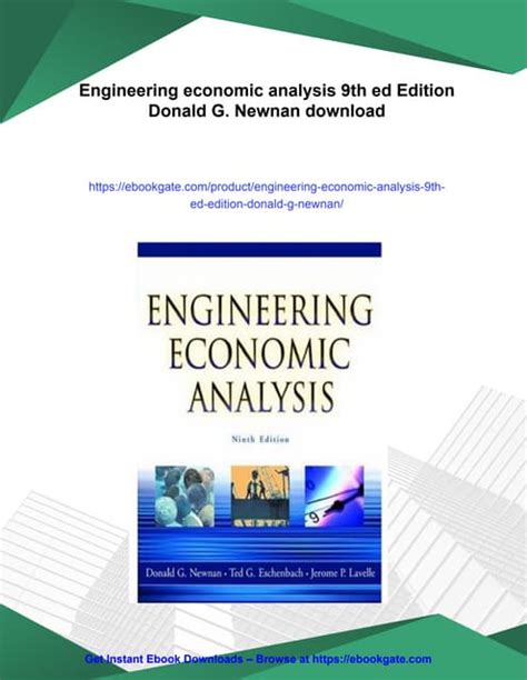 engineering economic analysis 9th edition PDF