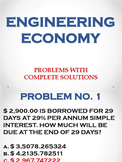 engineering economy problems with solutions pdf Reader