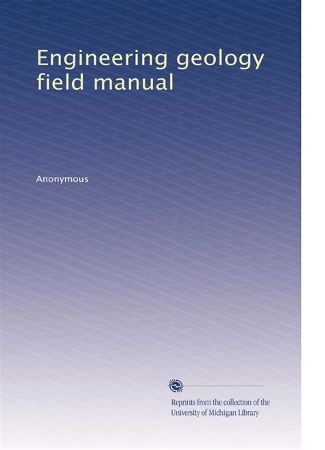 engineering geology field manual volume i 2nd ed Doc