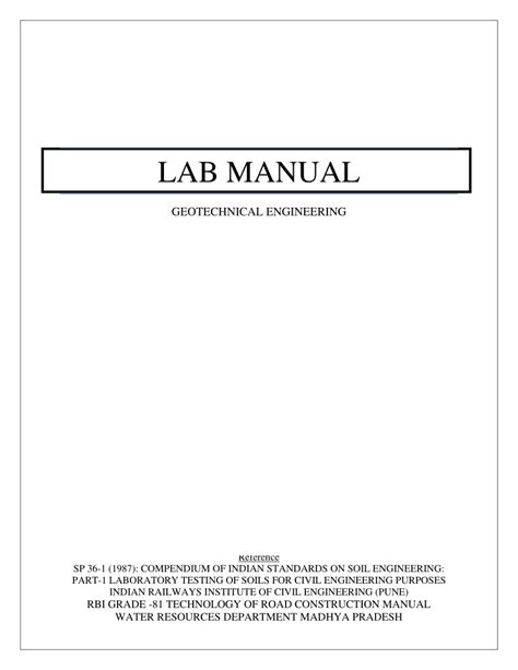 engineering lab manual pdf PDF