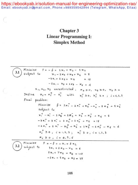 engineering optimization solution by ss rao manual pdf Kindle Editon