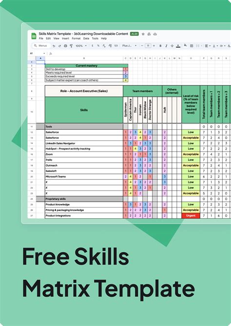 engineering skill matrix template Ebook Kindle Editon