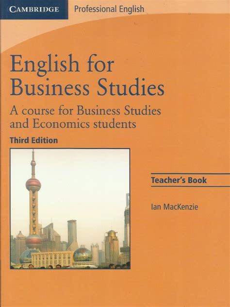 english for business studies teachers book pdf Reader