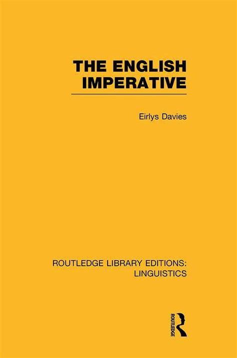 english imperative rle linguistics routledge Reader