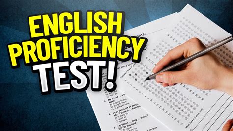 english proficiency test questions