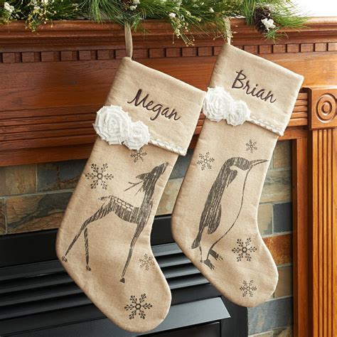 engraved christmas stockings