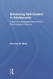 enhancing self control in adolescents treatment strategies derived from psychological science Reader