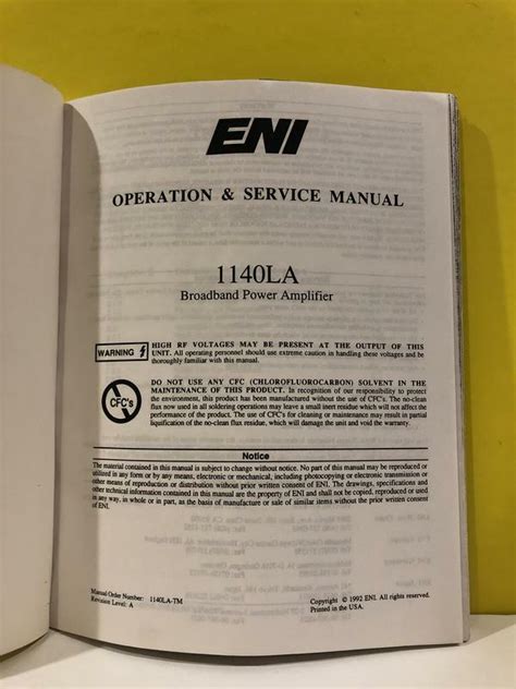 eni 1140la service user guide Doc
