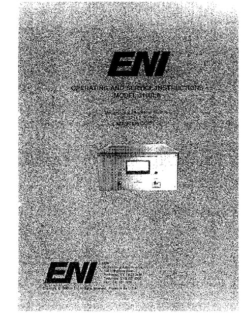 eni 3100la service s user guide PDF
