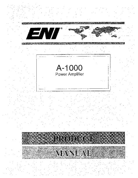 eni a1000 user guide Epub