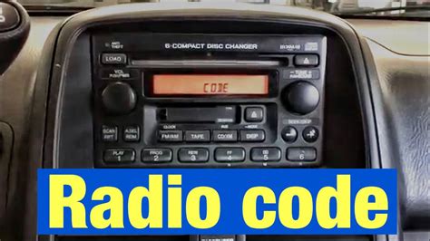 enter reset radio codes Doc