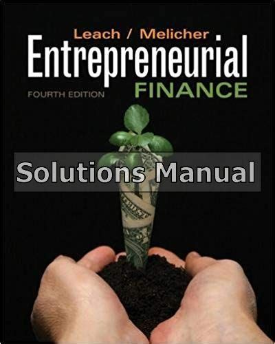 entrepreneurial finance 4th edition problem solutions manual Kindle Editon