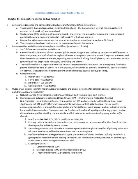 environmental biology study guide Kindle Editon