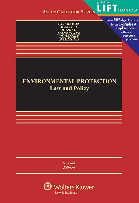environmental protection law and policy 6e aspen casebook series Reader
