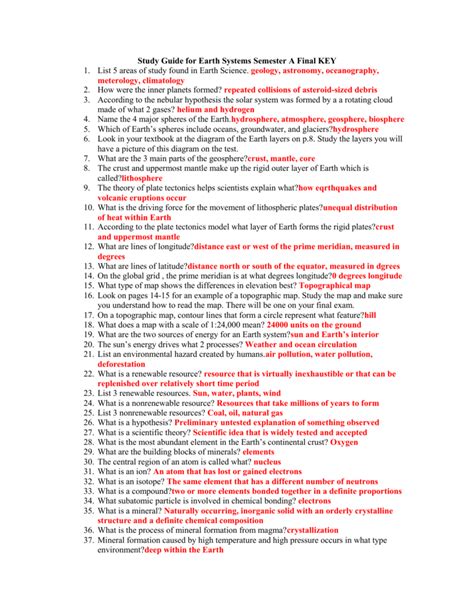 environmental science 1st semester exam answers key Kindle Editon