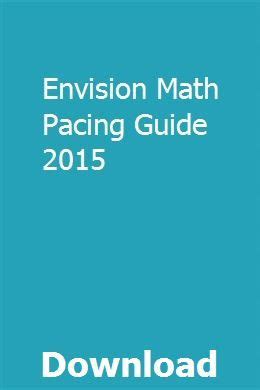envision math pacing guide Epub