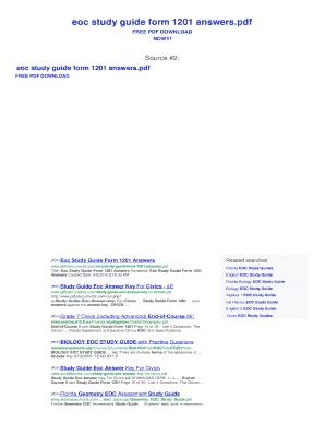 eoc study guide form 1201 answers Doc