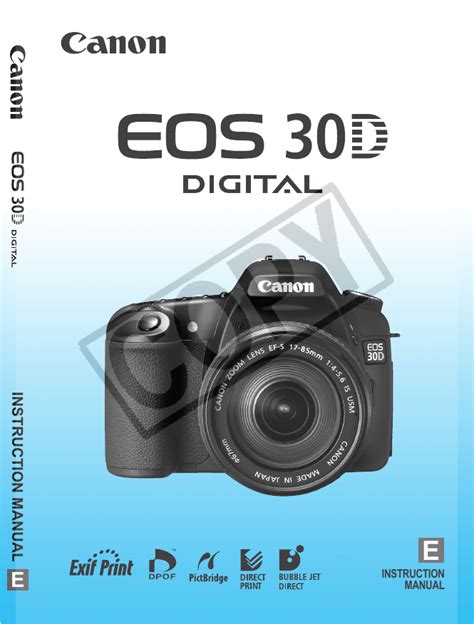 eos 30d user manual Epub