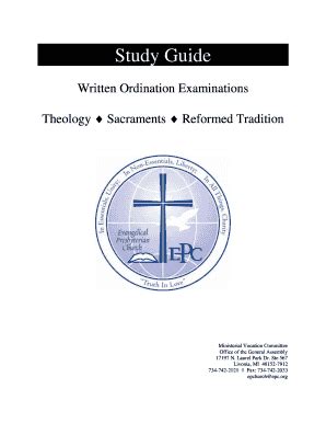 epc ordination exam practice study guides PDF