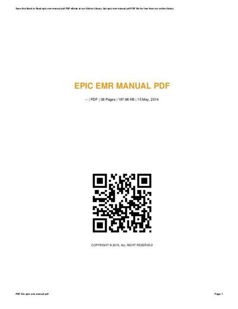 epic emr manual pdf Reader