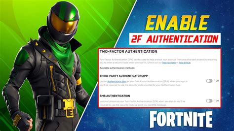 epic games 2 factor authentication