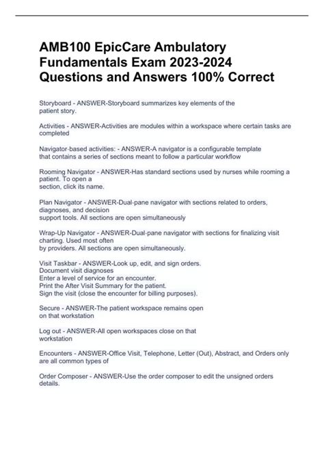 epic inpatient fundamentals exam Kindle Editon