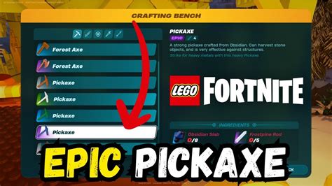 epic pickaxe lego fortnite