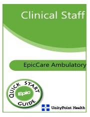 epiccare ambulatory nurse quick start guide full page  Ebook PDF