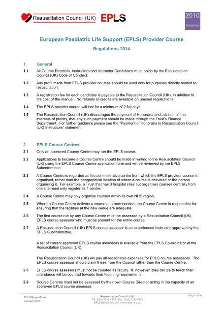 epls resuscitation manual pdf Doc
