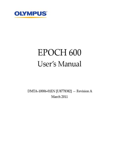 epoch 600 users manual pdf Doc