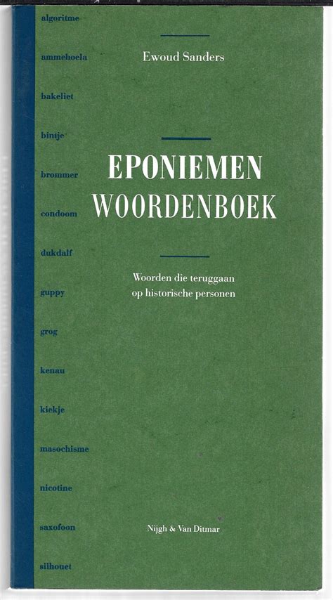 eponiemen woordenboek woorden die teruggaan op historische personen Doc