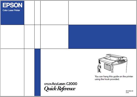 epson aculaser c2000 quick manual reference user guide Reader