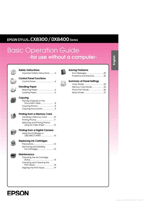 epson dx 8400 instruction manual Epub