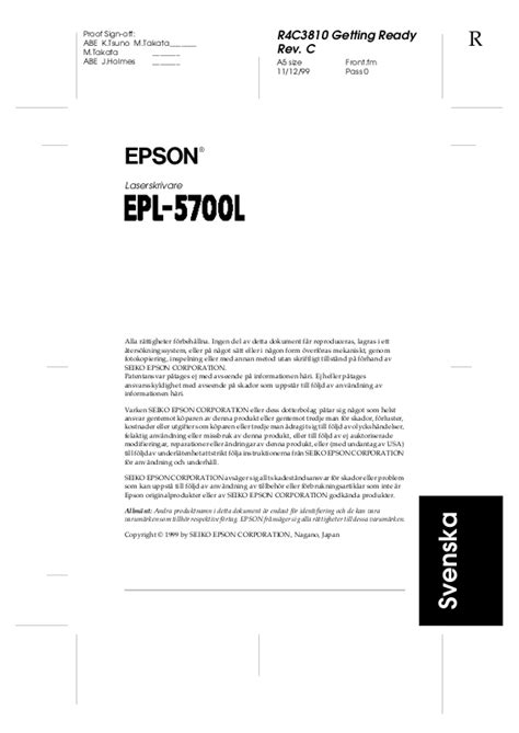 epson epl 5700l getting ready user guide Reader