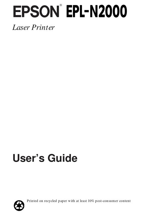 epson epl n2000 reference guide user guide Epub