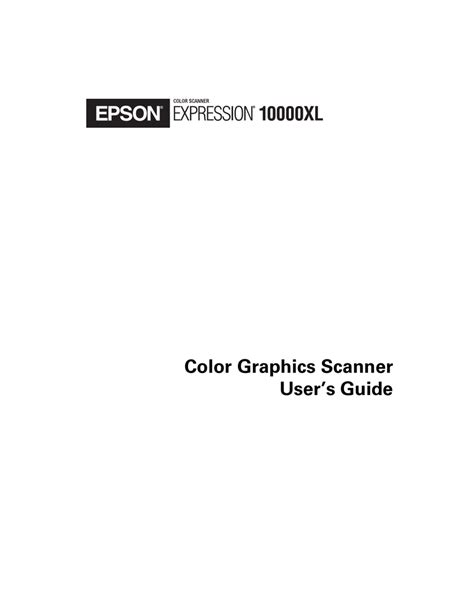 epson expression 10000xl user manual Doc